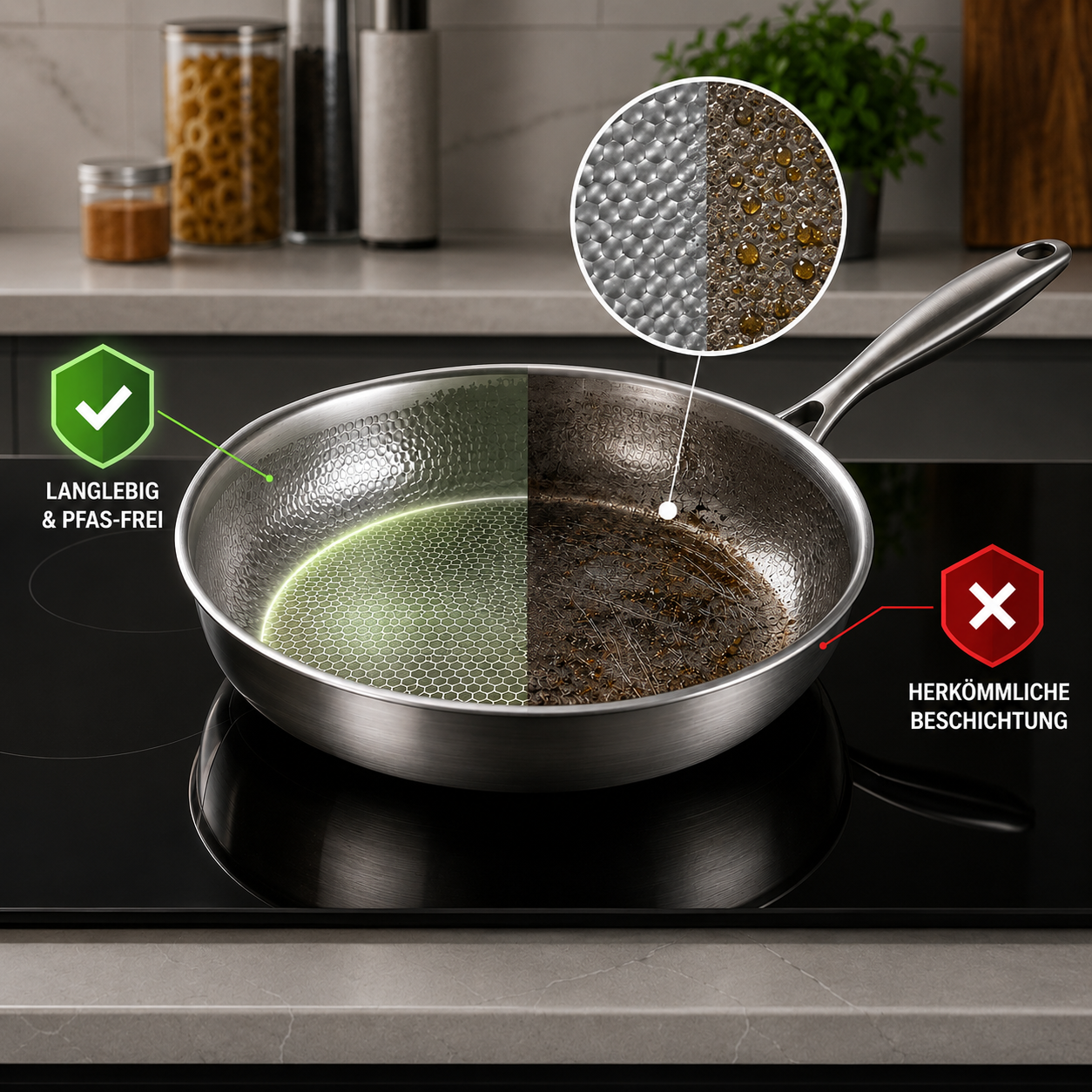TitanPur Pro Pfanne mit Zubehör im Set